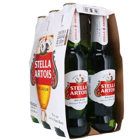 Stella Artois Cerveja Lager 330Ml Long Neck Unidade 360-24
