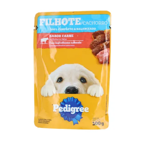 Ração Para Cães Filhotes Pedigree Carne Ao Molho 100G 360-1