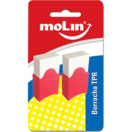 Borracha Molin Branca - Com 2 Borrachas