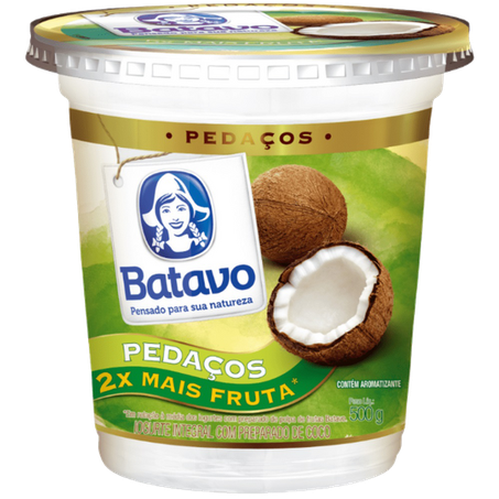 Iogurte batavo pedacos coco 450g
