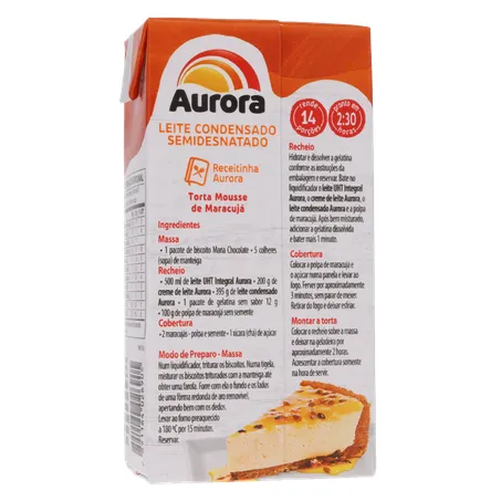Leite cond aurora semidesn. 395g 360-17