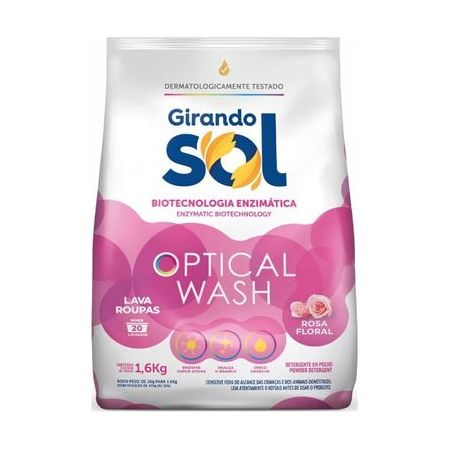 Lava roupa girando sol 1.6kg rosa