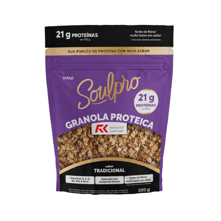 Granola Proteica SoulPro Renato Cariani Tradicional 200g