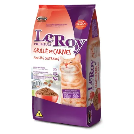 Ração para gatos leroy grille de carnes 500g