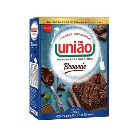 MISTURA P/BOLO UNIAO BROWNIE 480G