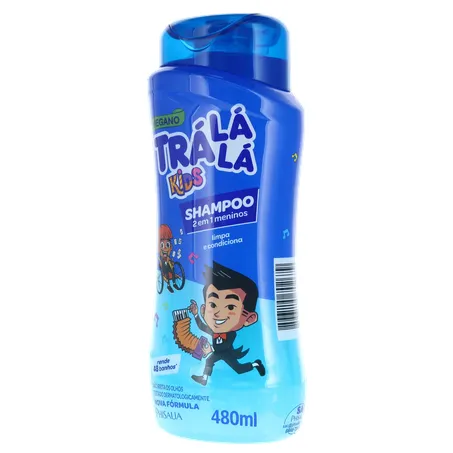 Shampoo Tralala Kids 2 em 1 Frasco 480Ml 360-3