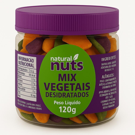 Mix Vegetais Desidratados Natural Nuts 120G