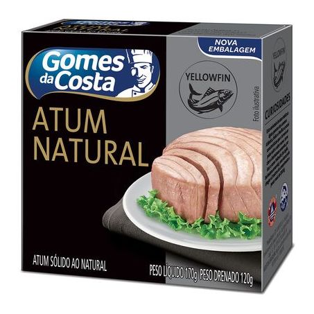 ATUM CLARO GOMES COSTA 170G NATURAL