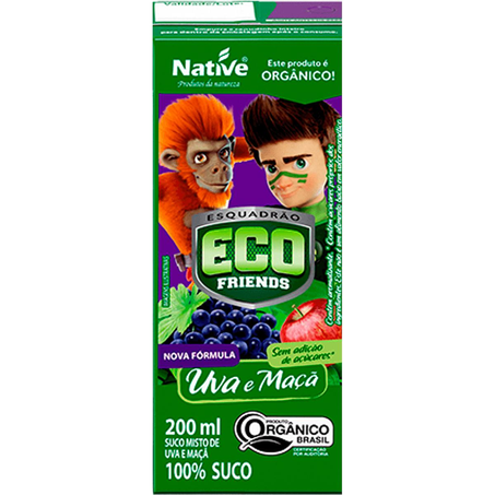 Suco Native 200ml - Orgânico - Maçã/ Uva - TP
