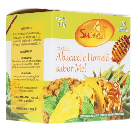 Cha sulmel abacaxi hortela mel 13g 360-14
