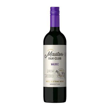 Vinho tinto argentino the grill master fan club malbec 750ml