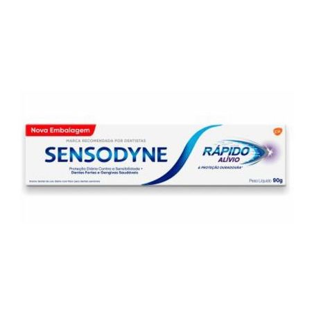 CREME DENTAL BRANQUEADOR RAPIDO ALIVIO SENSODYNE 90G
