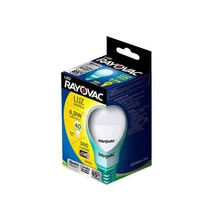 LAMPADA RAYOVAC LED 4,9W BIVOLT LUX AMARELA 