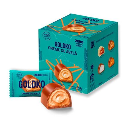 Bombom Goldko Creme de Avelã Zero 13,5g