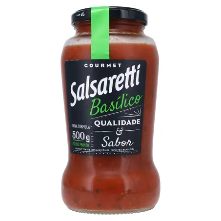 Molho De Tomate Salsaretti Gourmet Basilico 500g 360-1