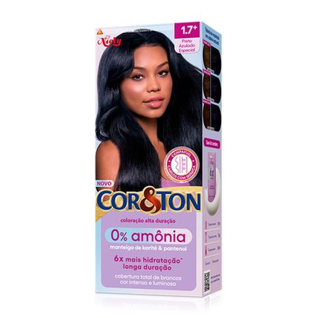 Tintura Cor&ton S/Amônia 1.7 Preto Azulado Especial