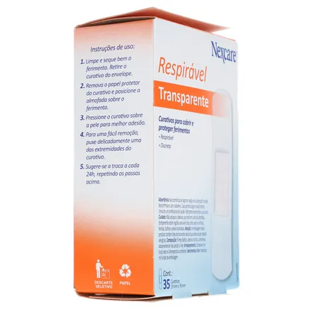 Curativo Nexcare Transparente Caixa 35un 
  360-12