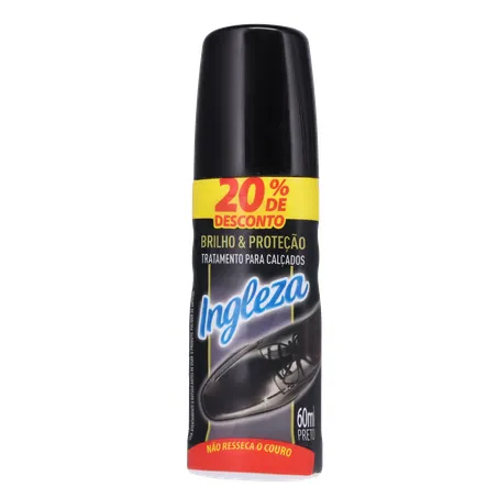 Tinta ingleza preto sapato líquido 60ml 360-2