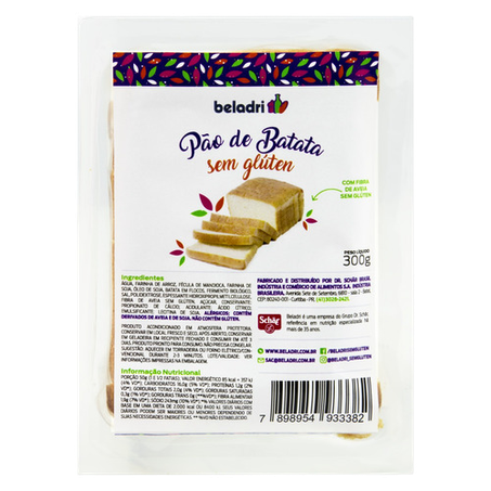 BELADRI PAO DE BATATA SEM GLUTEN 300G