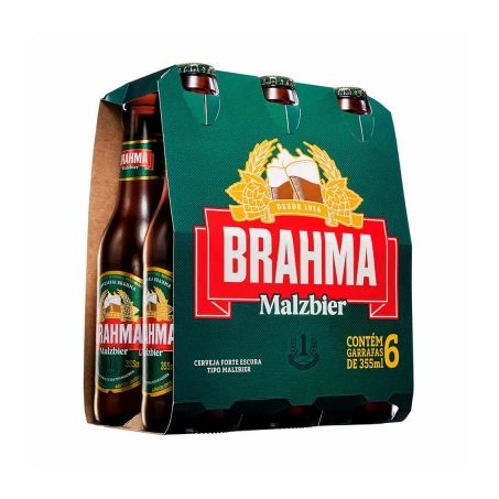 Cerveja brahma malzbier ln c/6