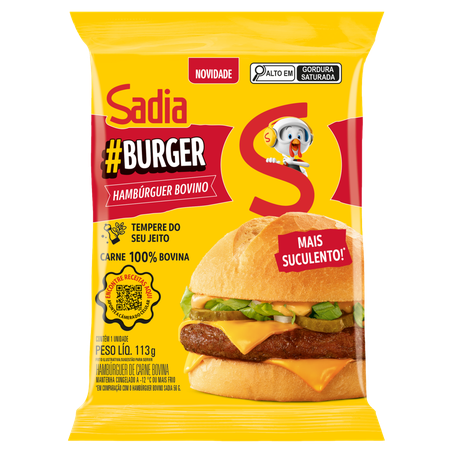 Hamburguer Sadia Carne Bovina 113g