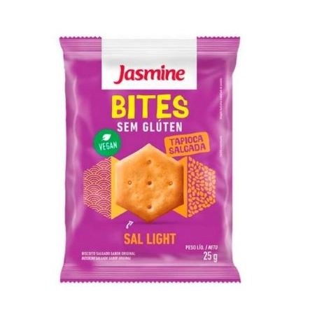 Biscoito jasmine bites tapioca s/gluten