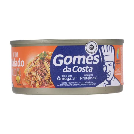 Atum Ralado Gomes da Costa 170g - Óleo - Lata 360-1