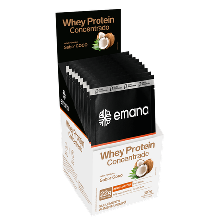 Whey Protein Coco em Pó Emana 30g 360-3