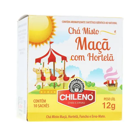 Chá Misto Chileno Maçã com Hortelã Sachê 1.2gr - Caixa com 10un - 12gr 360-17