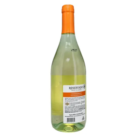 Vinho Brasileiro Branco Meio Seco Marcus James Chardonnay Serra Gaúcha Garrafa 750ml 360-16