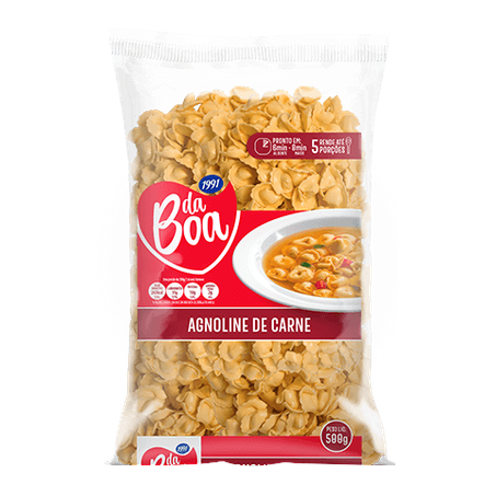 AGNOLINE DE CARNE DA BOA PACOTE 500G
