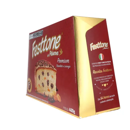 Panettone de Páscoa Festtone Chocolate e Laranja Cristalizada 400G 360-6