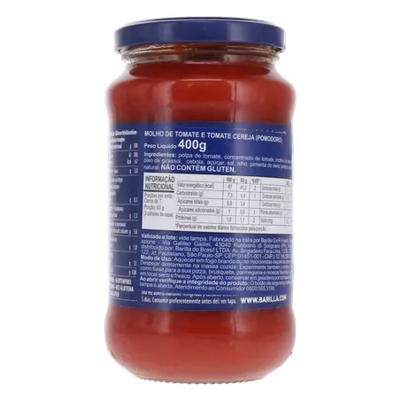 MOLHO TOMATE BARILLA POMODORO E DATTERINI 400G 360-17