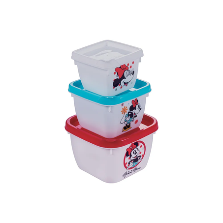 JOGO PLASUTIL POTE CONECT MINNIE 3PC