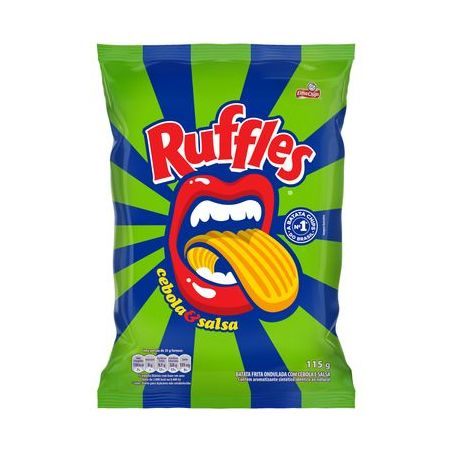 Salgadinho cebola e salsa ruffles 115g