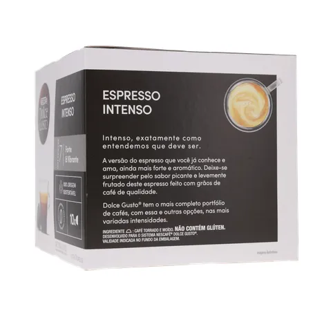 CAFÉ CÁPSULAS DOLCE GUSTO ESPRESSO INTENSO C/10 UN 360-7