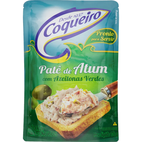 Pate de atum coqueiro 170g azeitonas ver