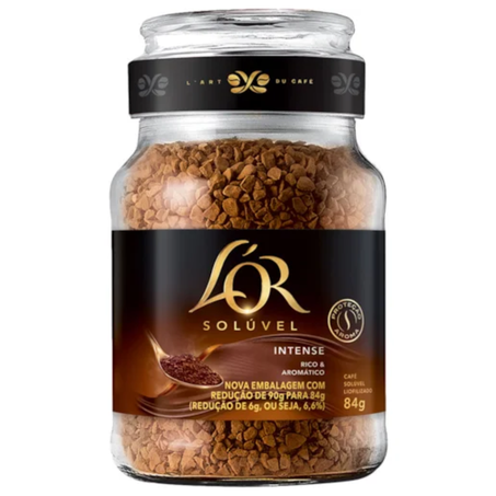 Cafe lor vidro 84g soluvel intense