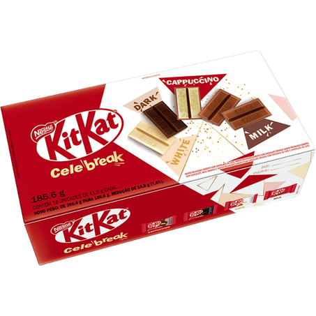 Choc nestle kit kat 185.6g celebreak