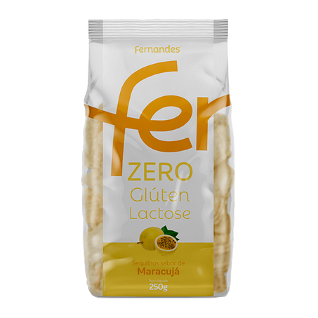 BISCOITO SEQUINHOS FERNANDES MARACUJÁ ZERO GLÚTEN 200G