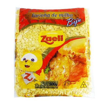 FARINHA DE MILHO ZAELI AMARELA BIJU 1KG