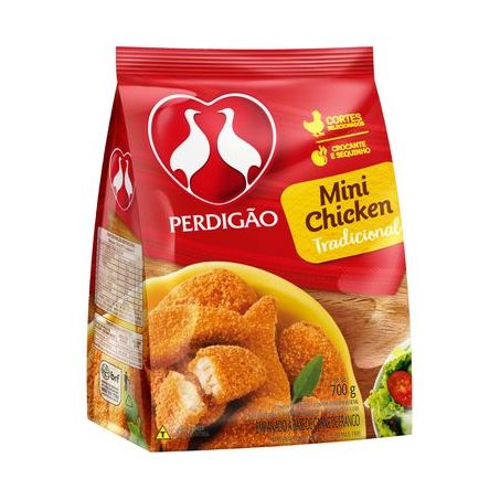 Frango Empanado Perdigão Mini Chicken Tradicional 700G