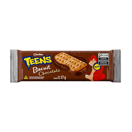 Biscoito biscuit chocolate teens 37g
