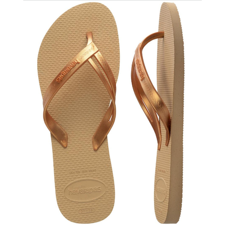 CHINELO HAVAIANAS ELEGANCE DOURADO 37/38 2025