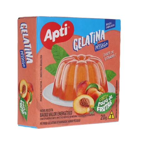Gelatina Apti Pêssego Caixa 20g 
  360-32
