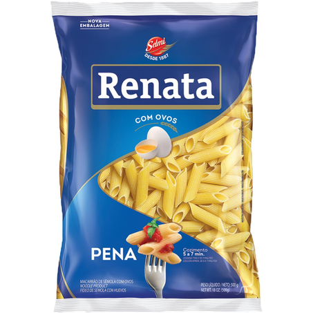 Massa com Ovos Renata 500g - Pena