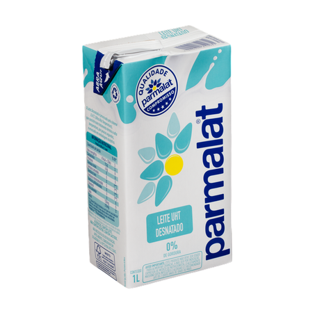 Leite Longa Vida Parmalat Desnatado Tp 1L