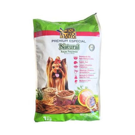 RAÇÃO PARA CÃO PURO TRATO PREMIUM NAT DOG ADULTO RAÇA PEQUENA 1K