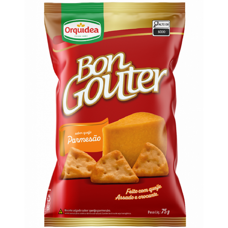 BISCOITO SALGADO BON GOUTER PARMESÃO 75G
