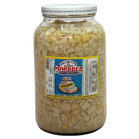 Palmitos Marbbel Picado 1800g Pupunha